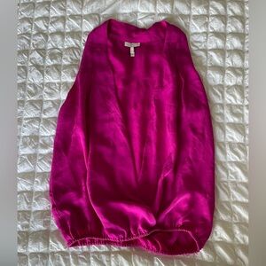 Joie Fucsia silk sleeveless top